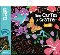 MA POCHETTE D'ARTISTE - MES CARTES À GRATTER - FLEURS