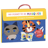 MA POCHETTE D'ARTISTE - MA POCHETTE DE MASQUES - 5 MASQUES D'ANIMAUX