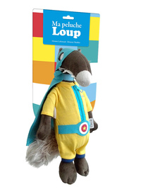 Peluche Loup super-héro UNICEF