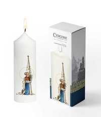 Cierge blanc - Sainte Jeanne d'Arc