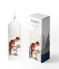 Cierge Première Communion blanc - Centurion fille blonde