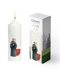 Cierge blanc - Saint Mayeul