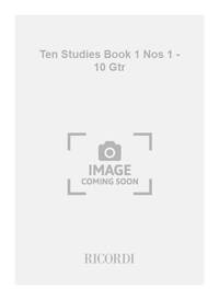 TEN STUDIES BOOK 1 NOS 1 - 10 GTR GUITARE