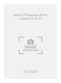 SEVEN FOLKSONGS FROM ICELAND VC & PF  VIOLONCELLE