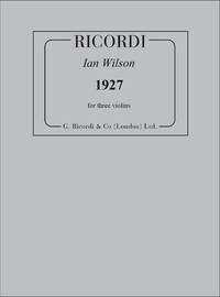 1927, FOR THREE VIOLINS -PARTITION+PARTIES SEPAREES