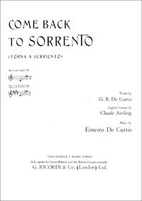 COME BACK TO SORRENTO ENG-ITAL SONG E CHANT