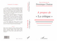 A propos de la "critique"