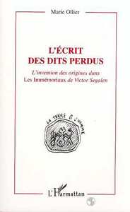 L'écrit des dits perdus