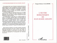 L'oeuvre romanesque de Jean-Marie Adiaffi