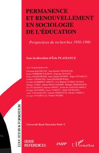 Permanence et renouvellement en sociologie de l'éducation