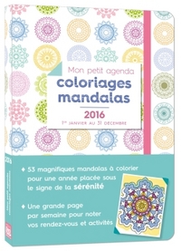 Mon petit agenda Coloriages mandalas 2016