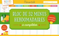 BLOC DE MENUS A COMPLETER MEMONIAK 2018