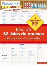 LISTE DE COURSES MEMONIAK 2015