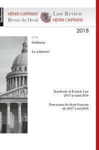 HENRI CAPITANT -  REVUE DE DROIT  N 13 2018
