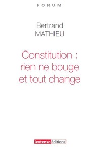 CONSTITUTION : RIEN NE BOUGE ET TOUT CHANGE