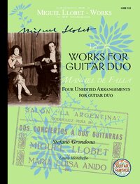 WORKS FOR GUITAR DUO - MANUEL DE FALLA. 2 GUITARS. PARTITION.