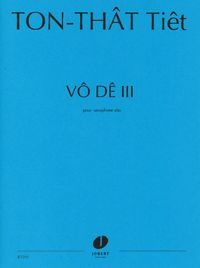 VO DE III --- SAXOPHONE ALTO SOLO