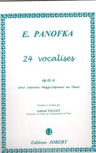 VOCALISES VOL.1 OP.81A (24) --- VOIX ELEVEE ET PIANO