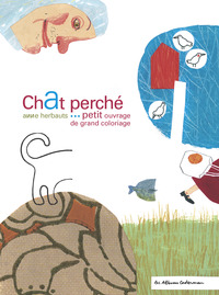 CHAT PERCHE - PETIT OUVRAGE DE GRAND COLORIAGE