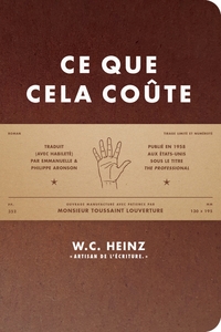 CE QUE CELA COUTE
