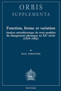 FONCTION, FORME ET VARIATION ANALYSE METATHEORIQUE DE TOIS MODELES DU CHANGEMENT PHONIQUE