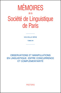 OBSERVATIONS ET MANIPULATIONS EN LIGUISTIQUE ENTRE CONCURRENCE ET COMPLEMENTARITE