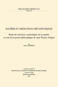 MATIERE ET MEDIATION METAPHYSIQUES