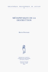 METAPHYSIQUE DE LA DESTRUCTION