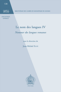 LE NOM DES LANGUES IV NOMMER LES LANGUES ROMANES