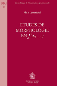 ETUDES DE MORPHOLOGIE EN F(X,)