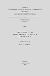 I titoli dei Salmi nella tradizione siriaca occidentale