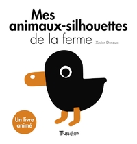 MES ANIMAUX-SILHOUETTES DE LA FERME - BLANC ET NOIR