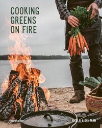 Cooking greens on fire