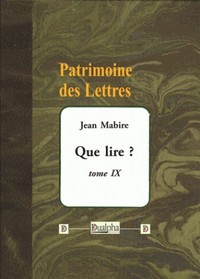 Que lire ? volume ix
