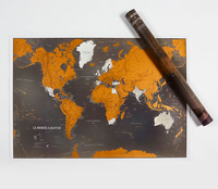 DISPLAY CARTE DU MONDE A GRATTER BLACK EDITION (9EX)