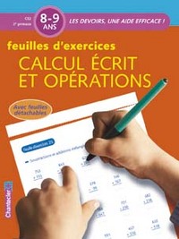 CALCUL ECRIT ET OPERATIONS FEUILLES D'EXERCICES