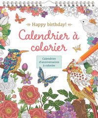 HAPPY BIRTHDAY CALENDRIER A COLORIER