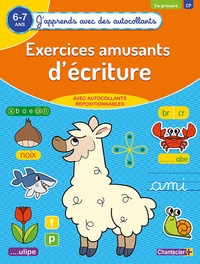 Exercices amusants d'écritures (6-7 a.) - (J'apprends avec des autocollants)