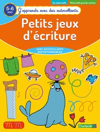 Petits jeux d'écriture (5-6 a.) - (J'apprends avec des autocollants)