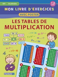 LIVRE D'EXERCICES AVEC POSTER - LES TABLES DE MULTIPLICATION