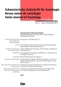 REVUE SUISSE DE SOCIOLOGIE, VOL. 41, ISSUE 3/2015. TRANSFORMATIONS OF  RETIREMENT POLICIES