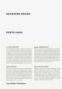 KENYA HARA DESIGNING DESIGN (PAPERBACK) /ANGLAIS