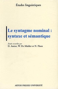 LE SYNTAGME NOMINAL SYNTAXE ET SEMANTIQUE