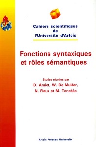 FONCTIONS SYNTAXIQUES ET ROLES SEMANTIQUES