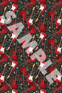 HAL LEONARD WRAPPING PAPER - RED GUITAR THEME ACCESSOIRE