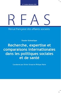 Recherche, expertise et comparaisons internationales dans les politiques sociales et de santé 