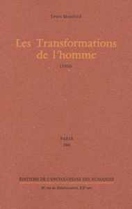 LES TRANSFORMATIONS DE L'HOMME