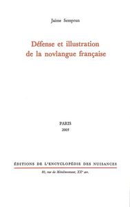 DEFENSE ET ILLUSTRATION DE LA NOVLANGUE FRANCAISE