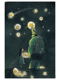 Ex-libris Hulk par Peach Momoko (30 x 40 cm)