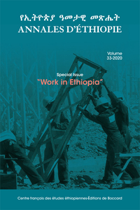 Annales d'Ethiopie. Volume 33. Années 2020